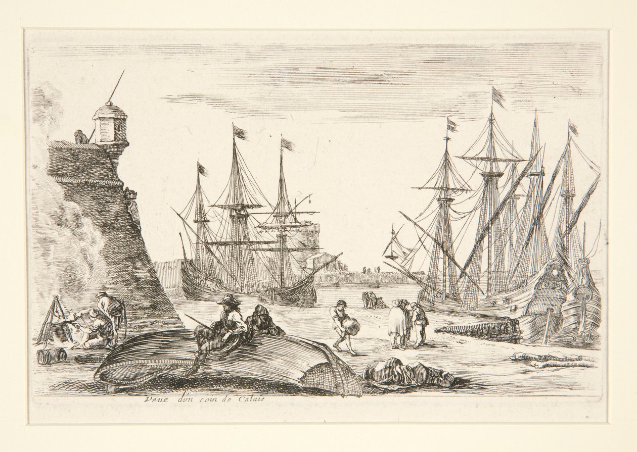 Pohled na roh Calais (Vue d od Stefano della Bella