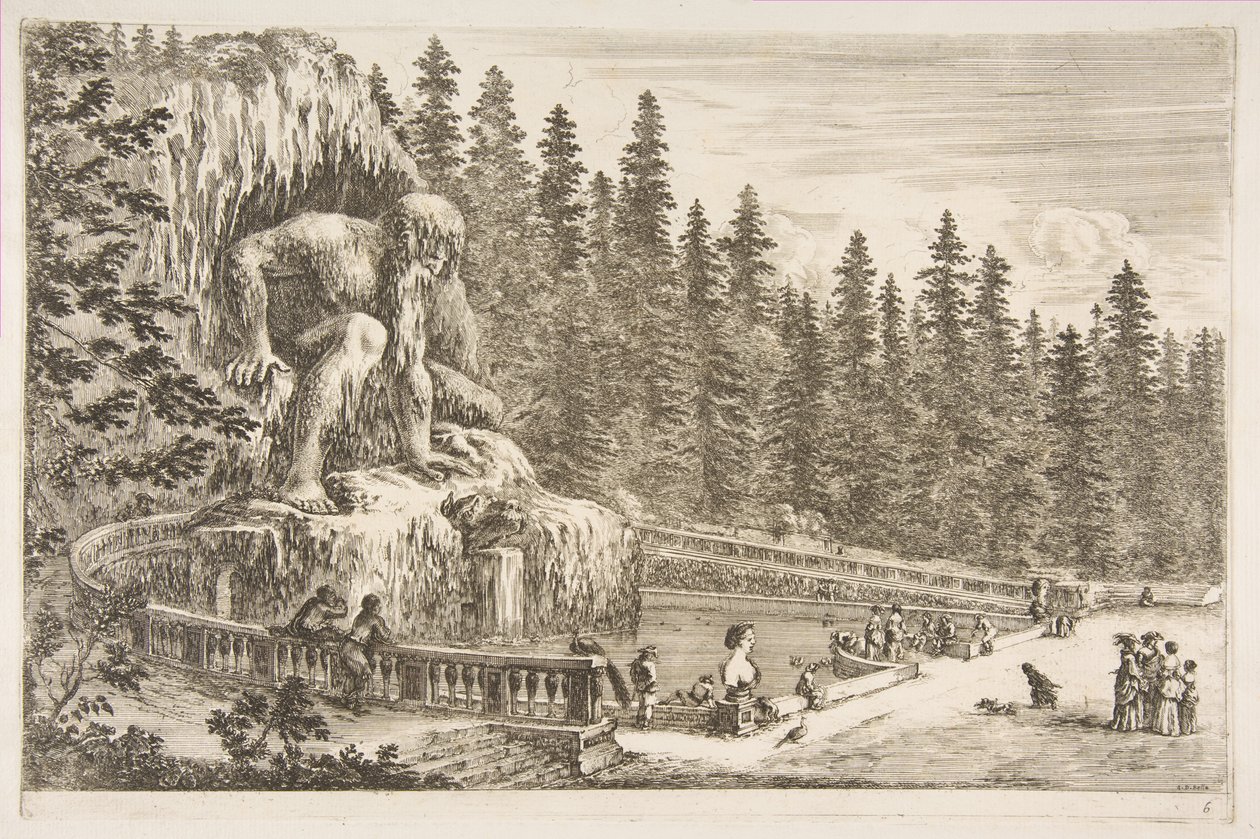Vila Pratolino: Appenino, ca. 1653. od Stefano della Bella