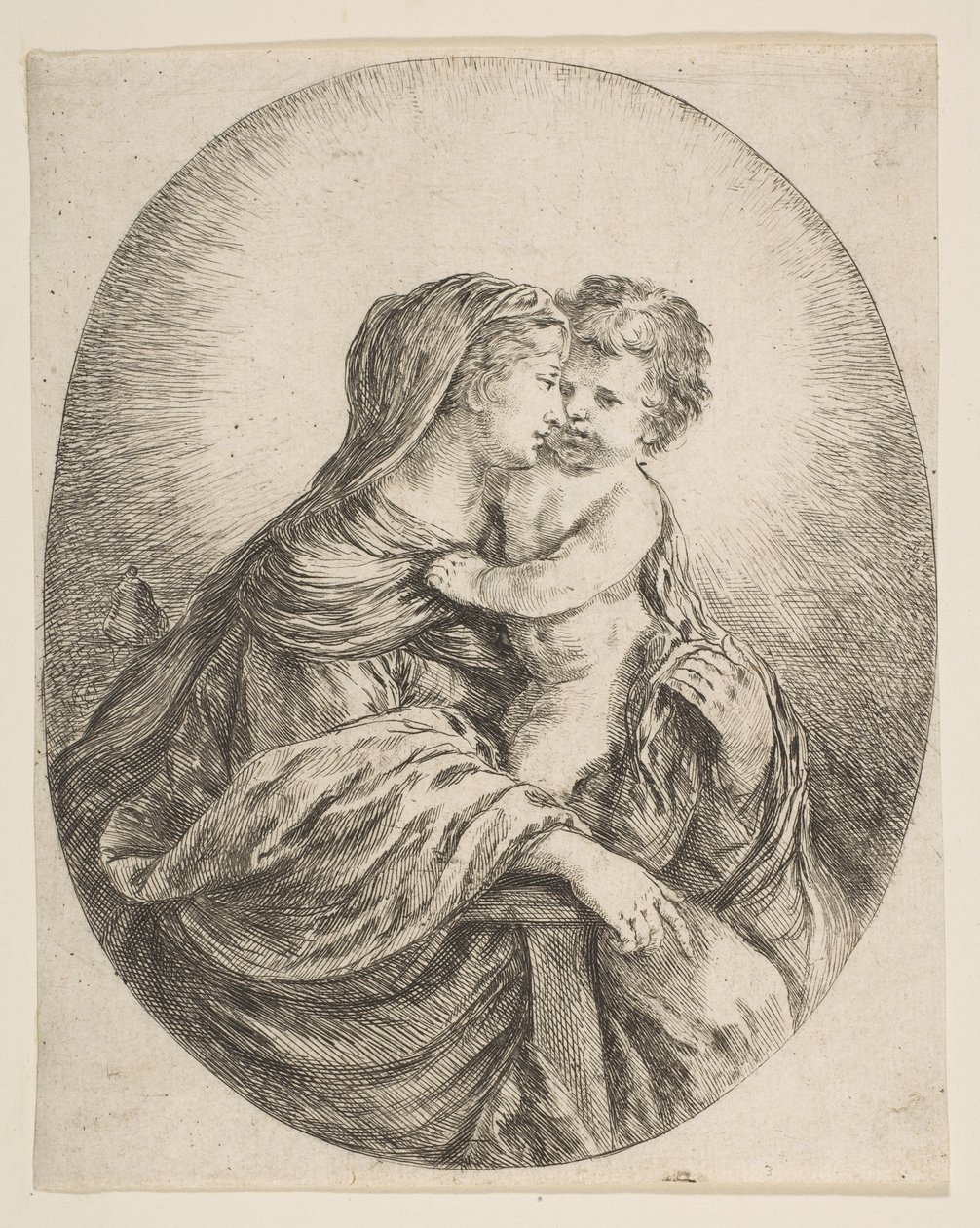 Panna objímající Ježíška, ca. 1641. od Stefano della Bella