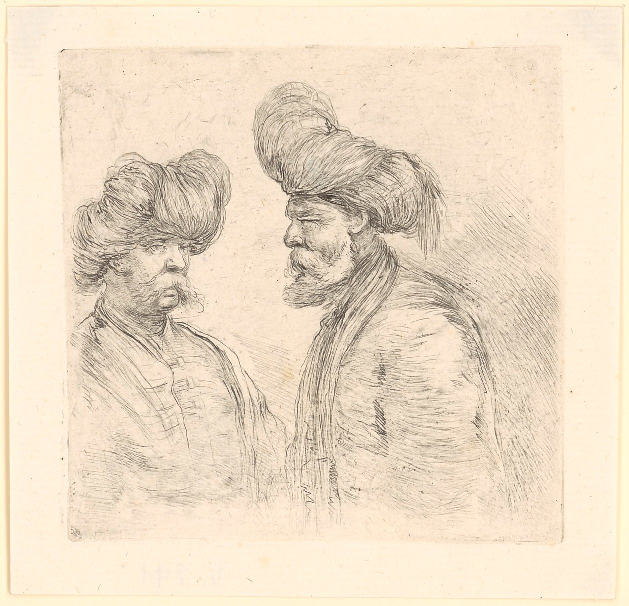 Dva Turci s turbany od Stefano della Bella