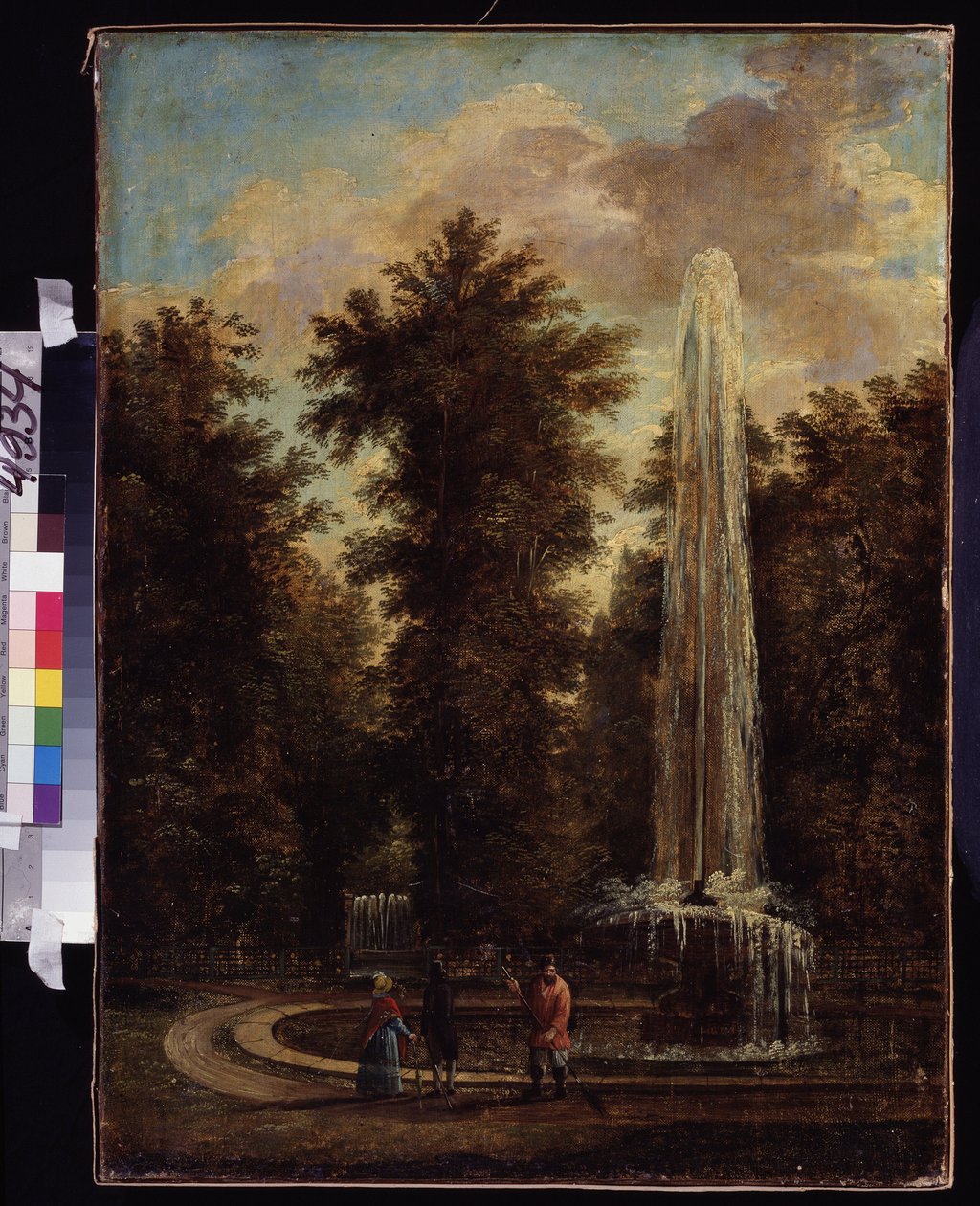 ""Pohled na fontánu v parku"" Malba Stepana Philippoviče Galaktionova (1779-1854) Muzeum umění M. Kroshitsky, Sevastopol od Stepan Philippovich Galaktionov