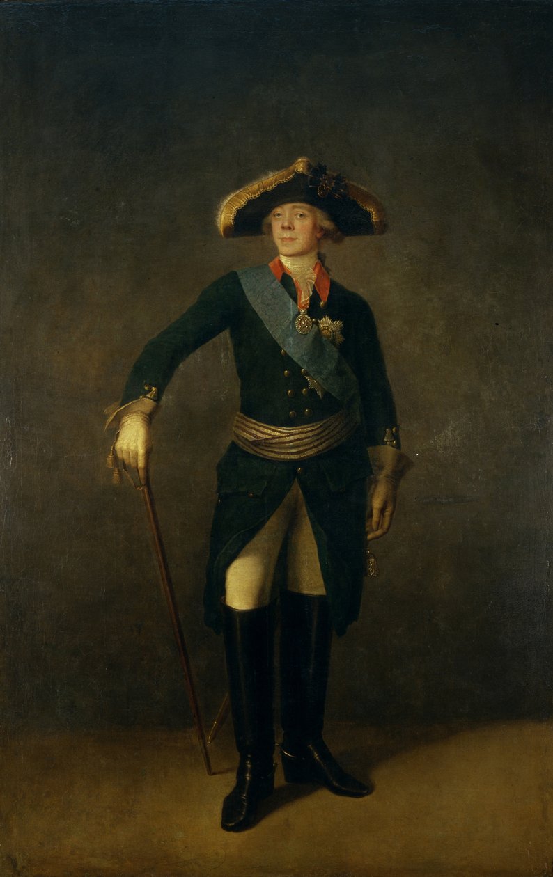 Portrét ruského císaře Pavla I. 1754-1801, 1797 od Stepan Semenovich Shchukin