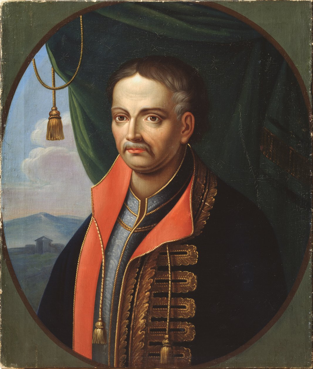 Portrét hejtmana Ivana Mazepy 1639-1709 od Stepan Zemlykov