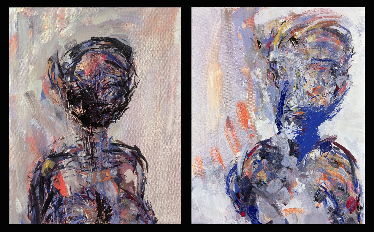 Iman a David Bowie, Diptych, 2000 (viz také 181145 a 181146) od Stephen Finer