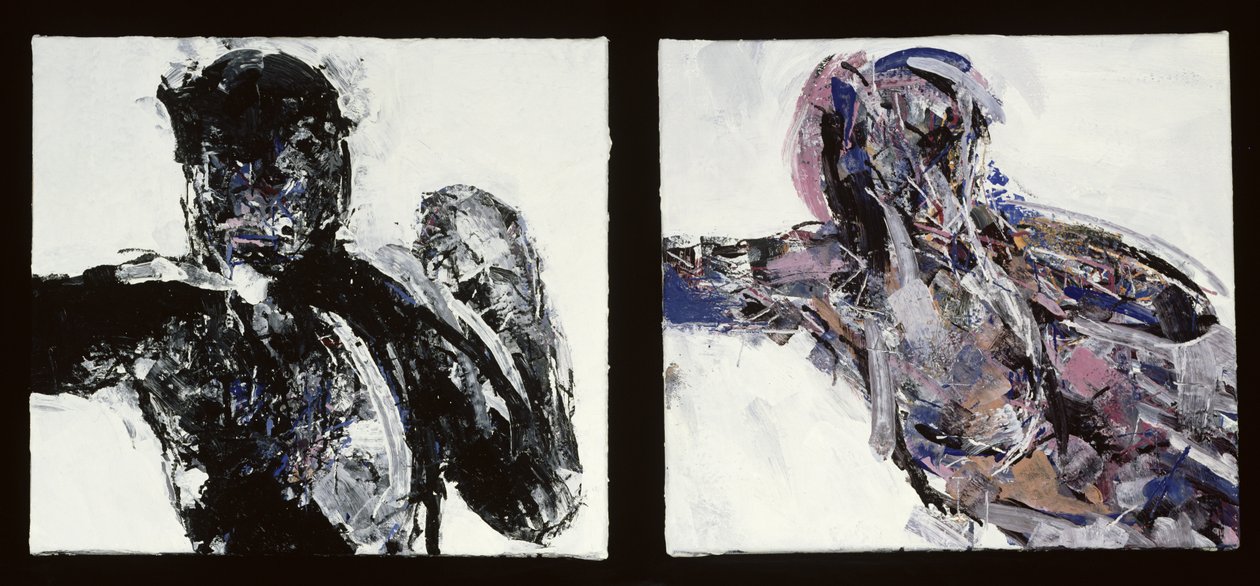 Nahý muž a nahá žena, ležící na zádech s nataženou paží, 1993-94 od Stephen Finer
