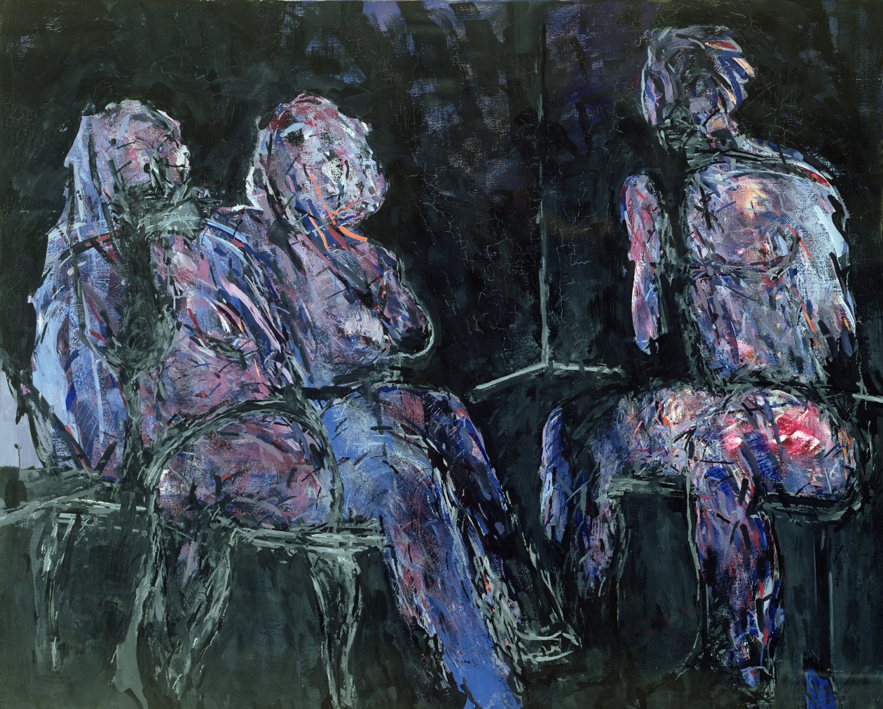 Dvě ženy a muž, 1986 od Stephen Finer