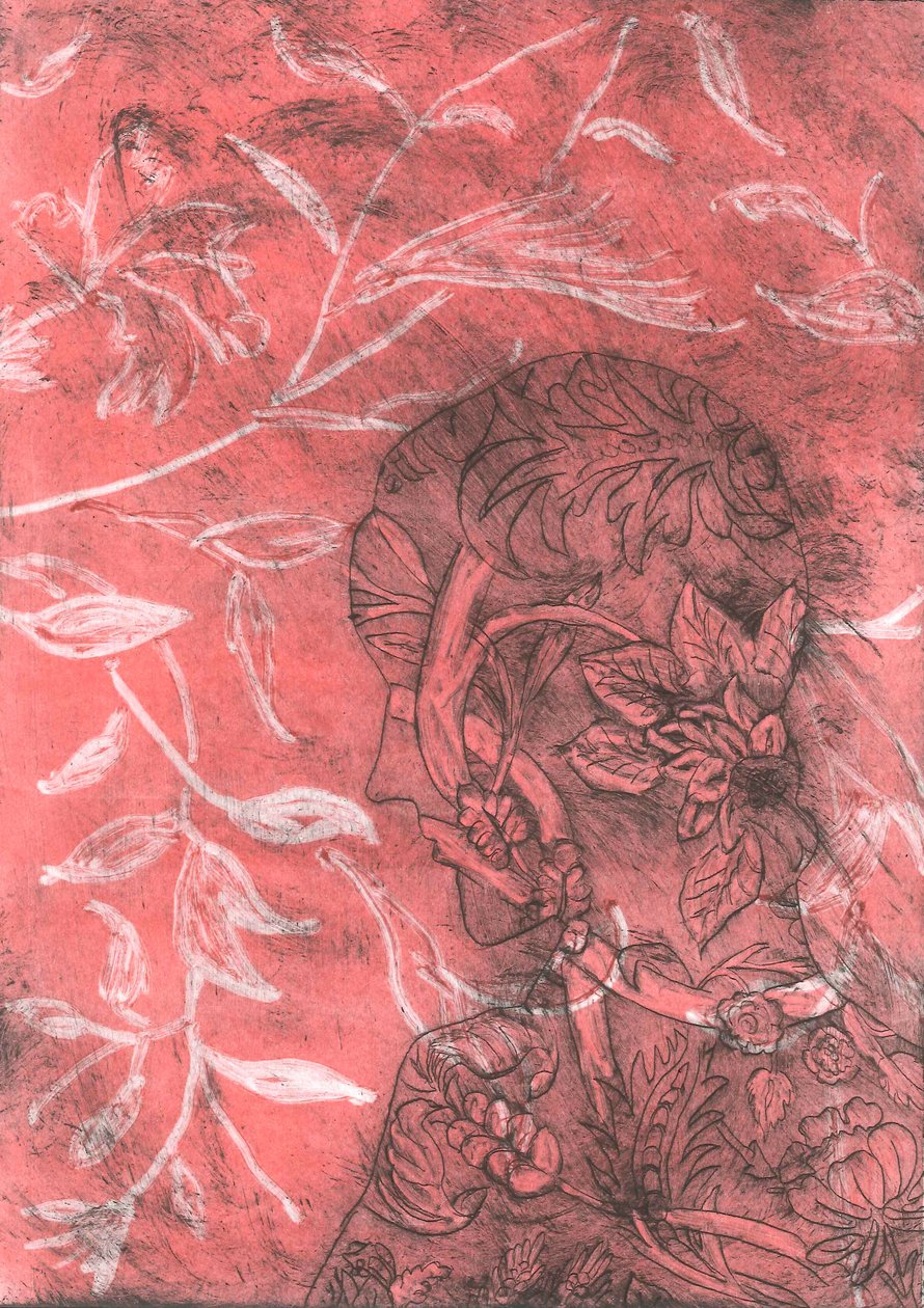 Cast III, 2015 (monotisk na papíře) od Stephen Dow