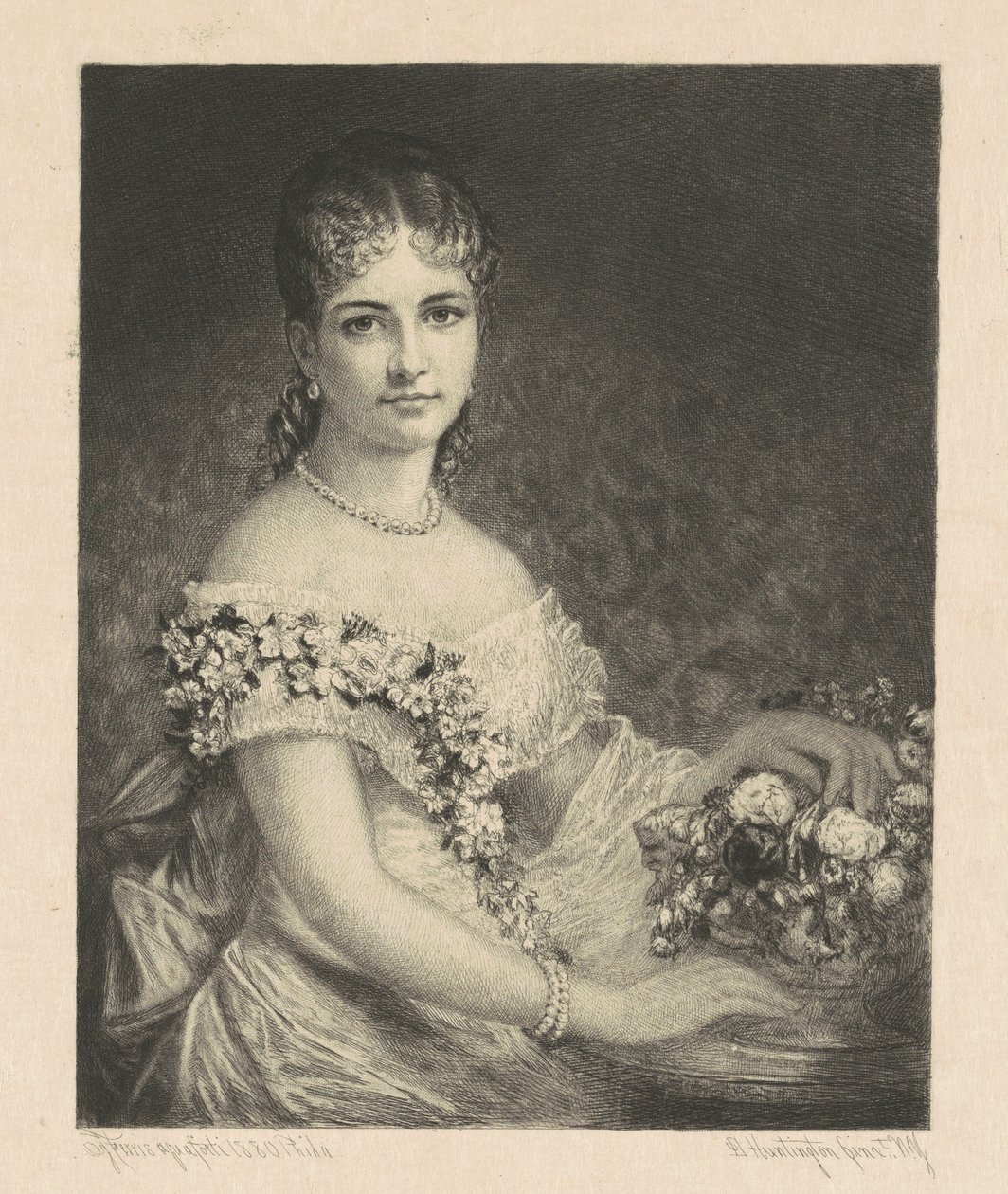 Paní J. Coleman Drayton (Charlotte Augusta Astor) od Stephen James Ferris, after Daniel Huntington