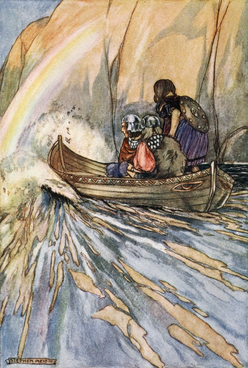 "Doprav nás rychle, člun Mananan, do zahrady Hesperidek", c1910. od Stephen Reid