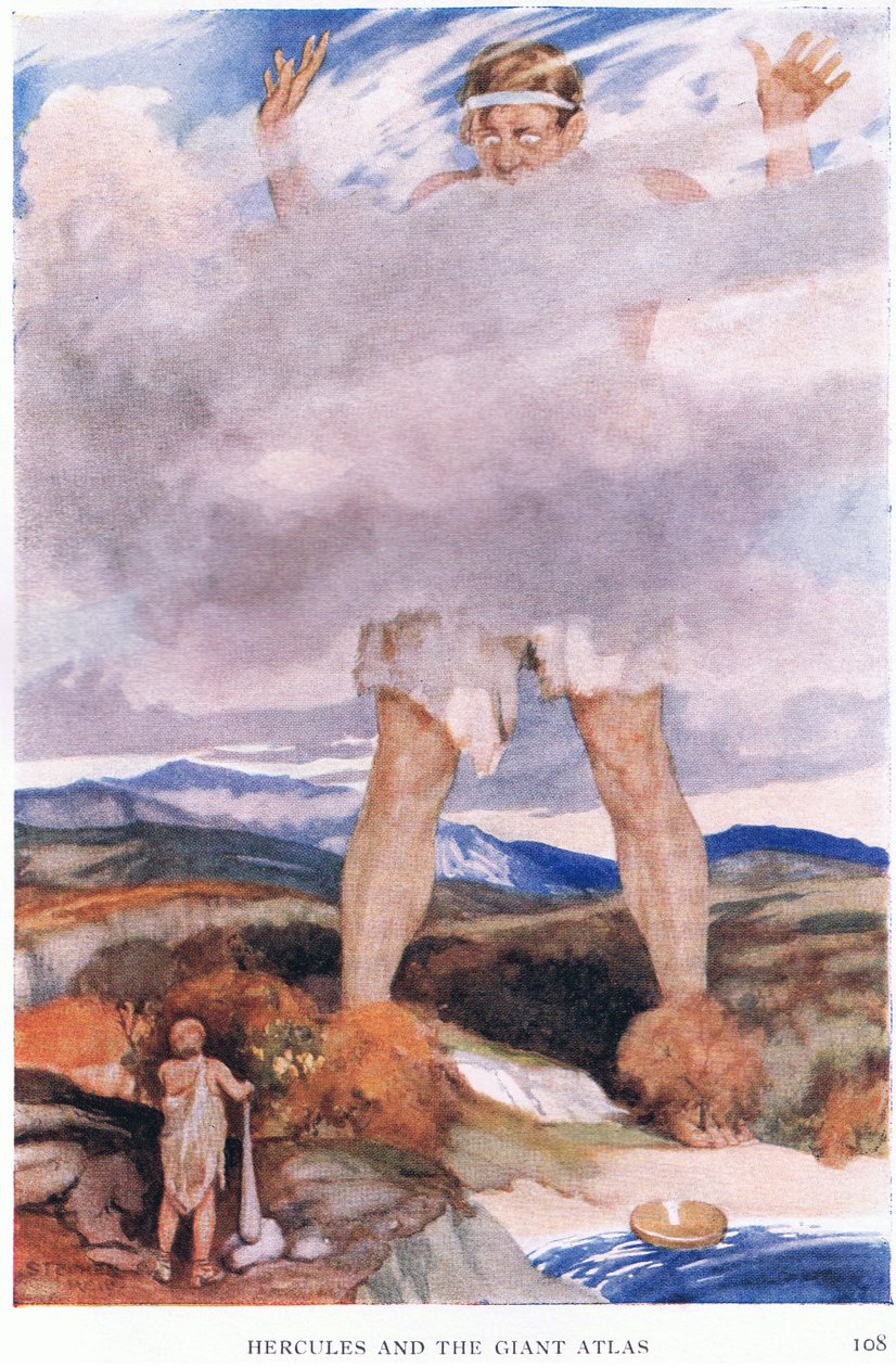 Herkules a obří Atlas od Stephen Reid