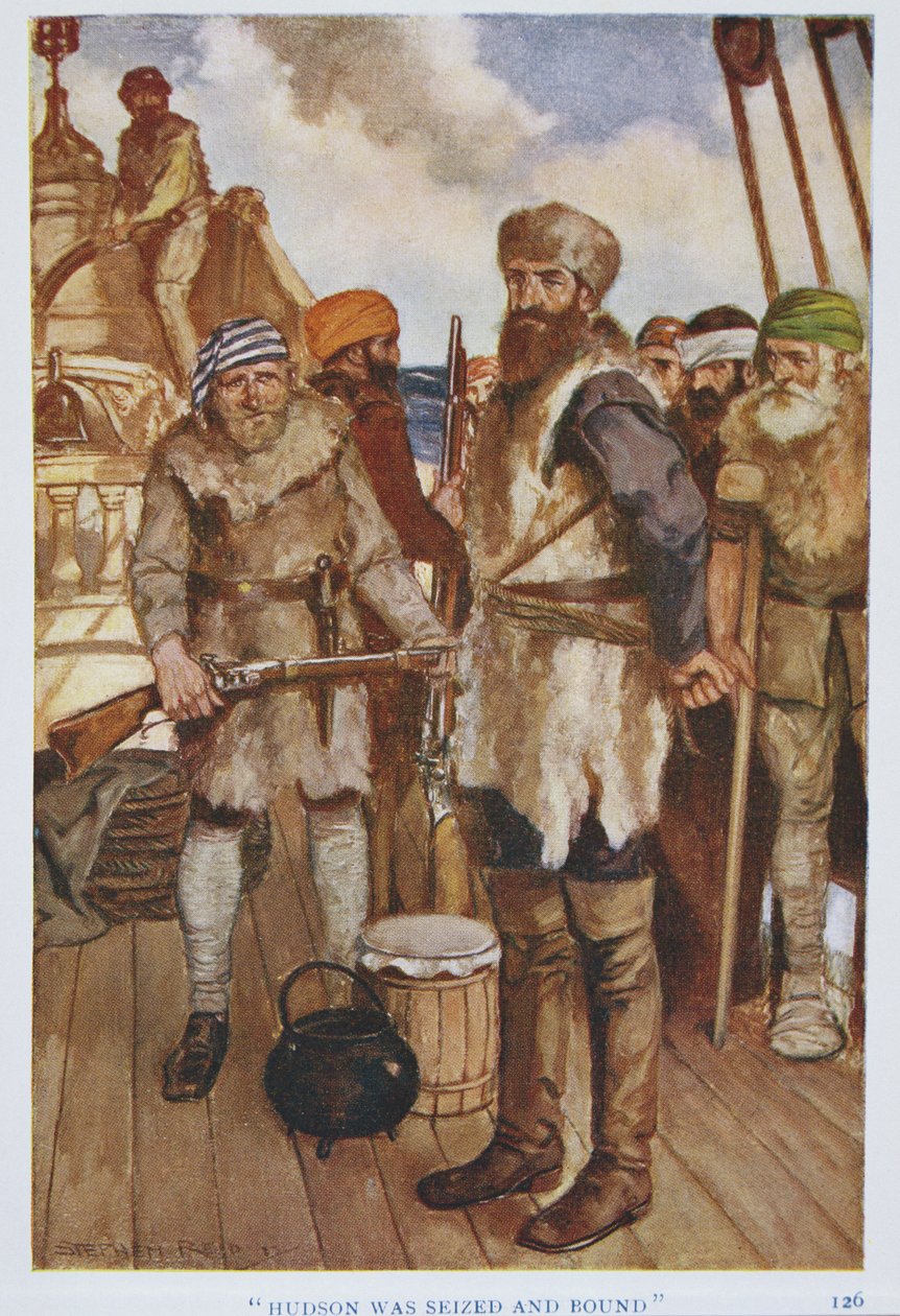Hudson byl zabaven a svázán, ilustrace z 