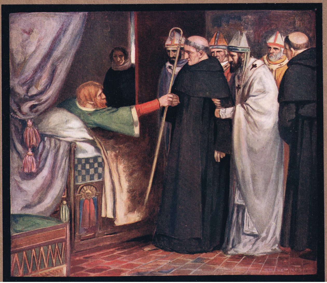Svatý Anselm odmítá arcibiskupství (barva lito) od Stephen Reid