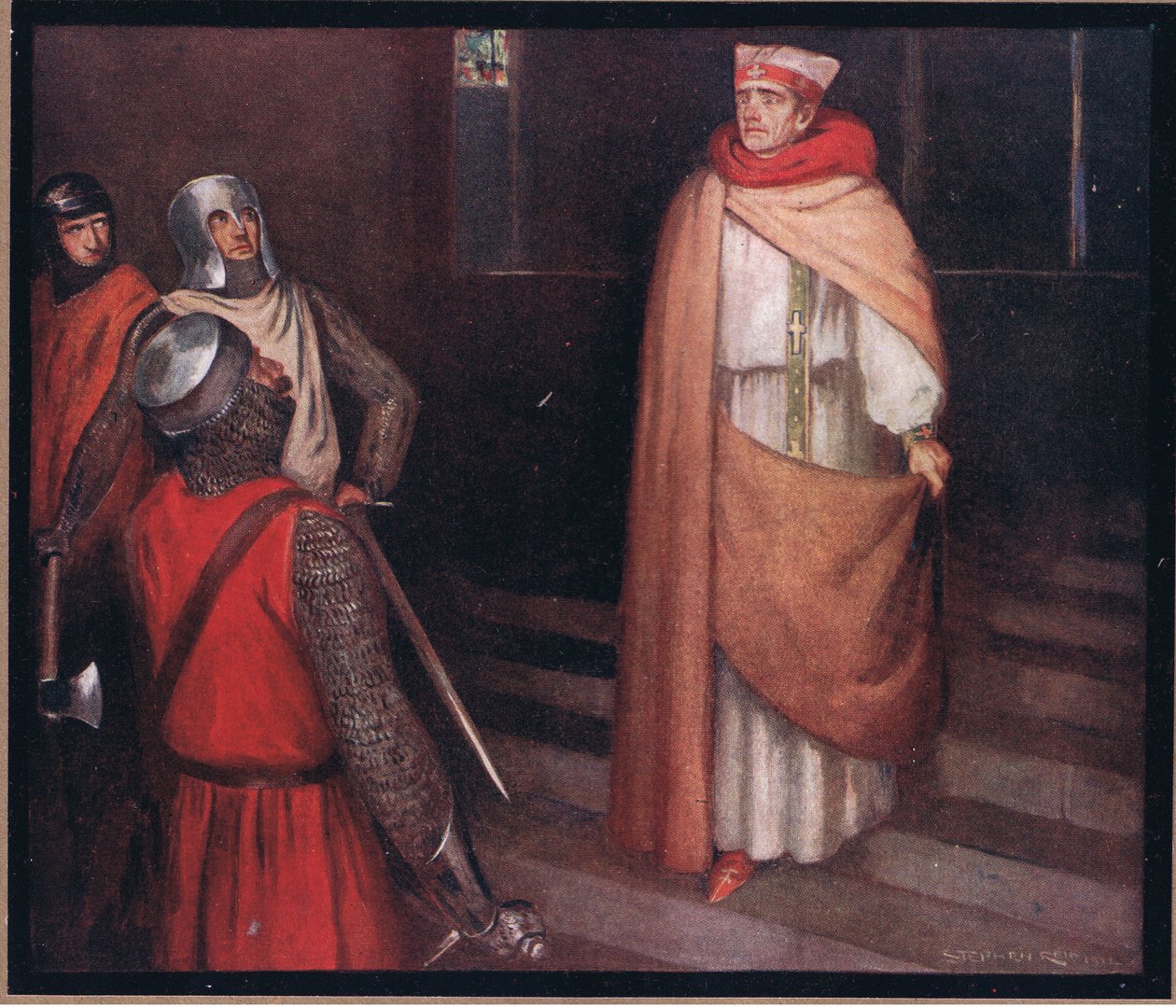 Umučení svatého Tomáše (barevné lito) od Stephen Reid