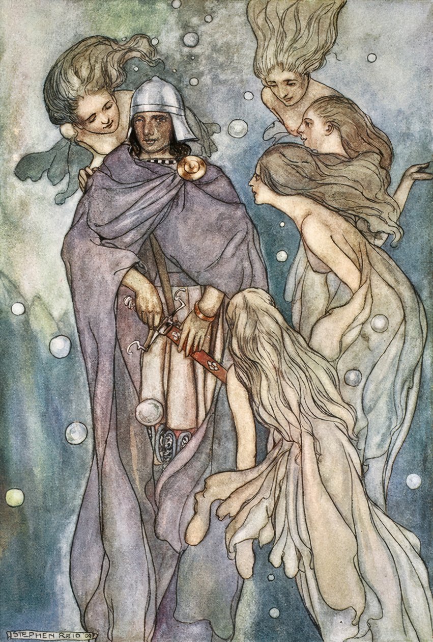 Tam žily rudovlasé oceánské nymfy. od Stephen Reid