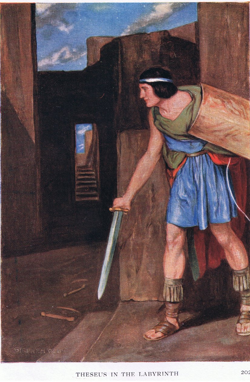 Theseus a labyrint od Stephen Reid