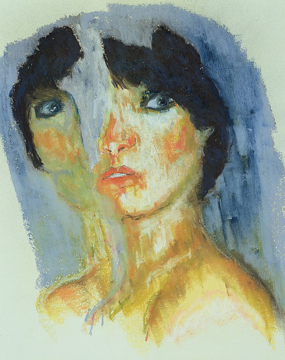 Štípání (pastel a olejový pastel na papíře) od Stevie Taylor