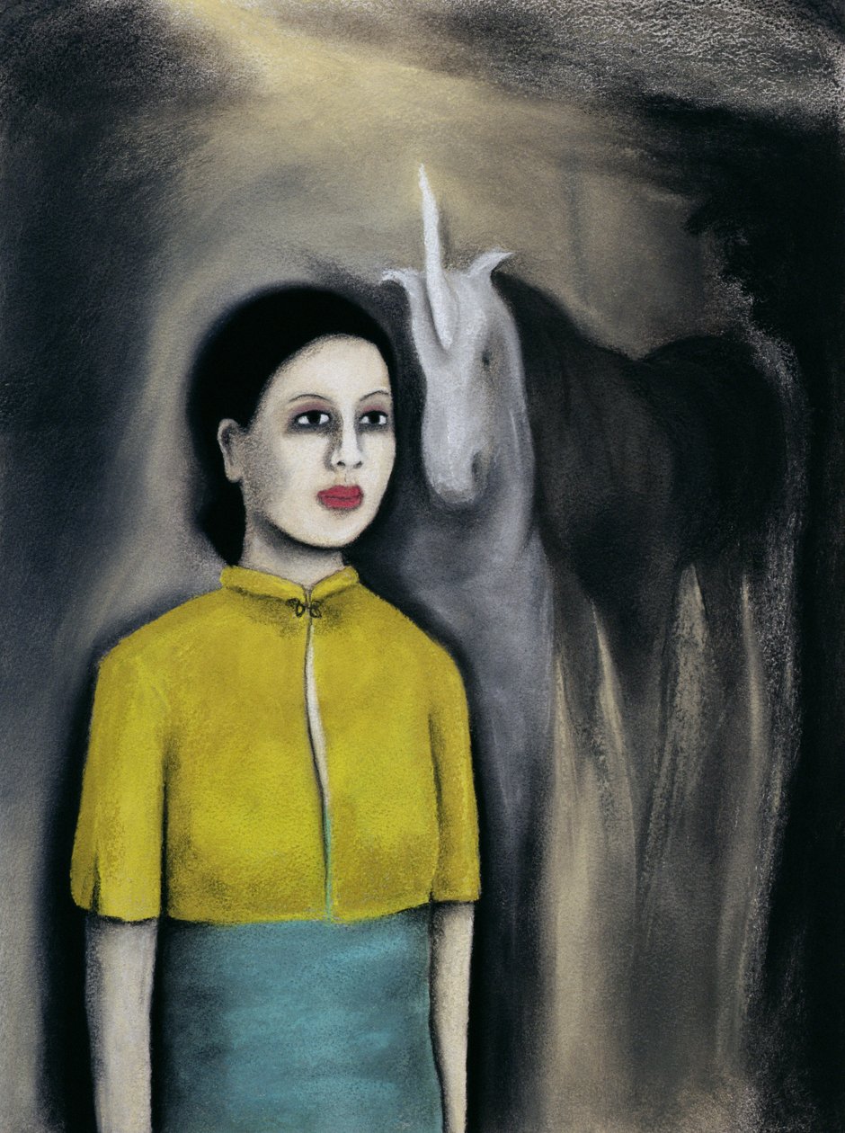 The Spell, 2000 (pastel a dřevěné uhlí na papíře) od Stevie Taylor