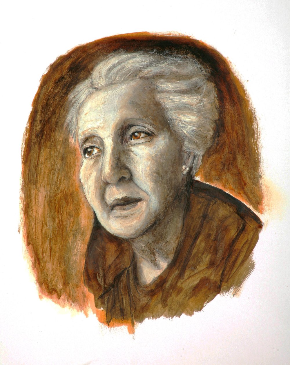 Melanie Klein, 2012 (pero a inkoust na papíře) od Stevie Taylor