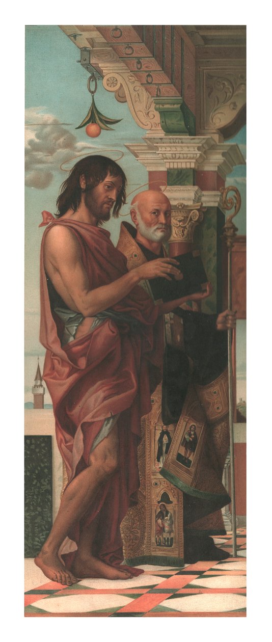 Svatý Jan Křtitel se svatým Benediktem, 1874. od Storch and Kramer