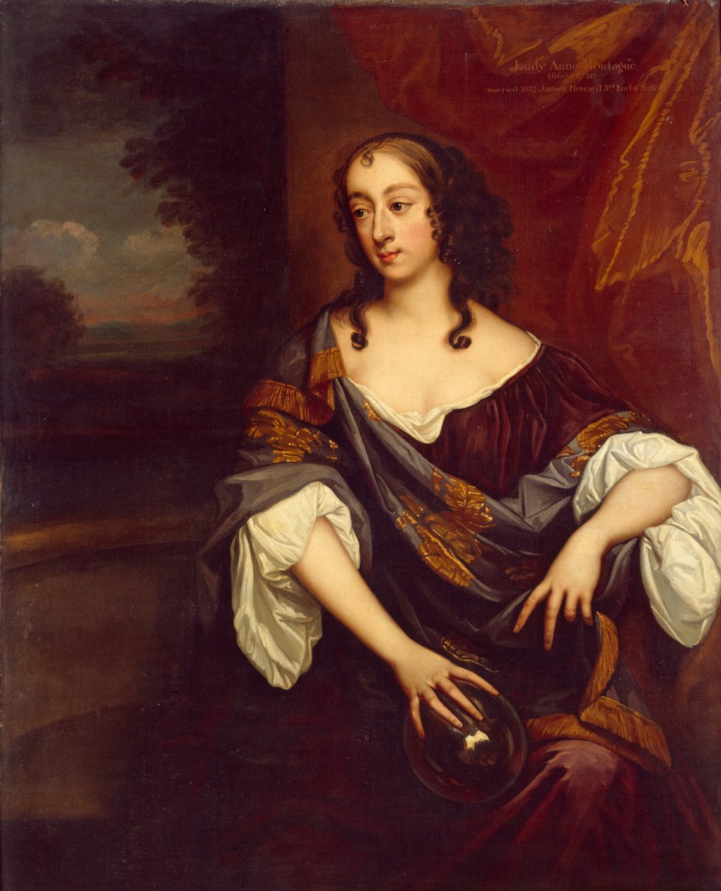 Alžběta, hraběnka z Essexu, 17. století od Studio of Sir Peter Lely