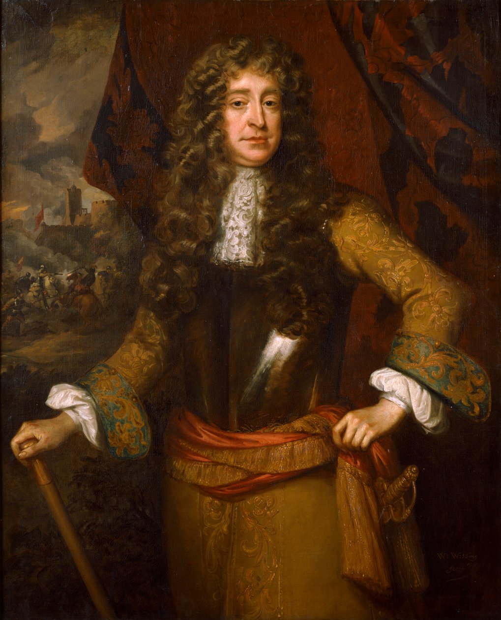 Portrét neznámého muže jménem William III, konec 17. století od Studio of William Wissing