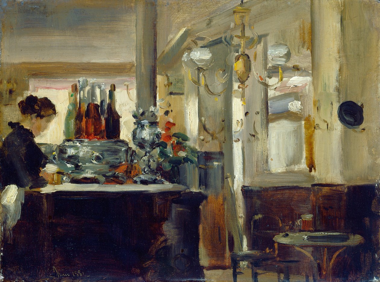Dobrá kavárna Bock od Style of Edouard Manet