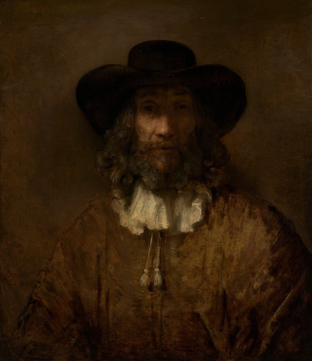 Muž s vousy. od Style of Rembrandt