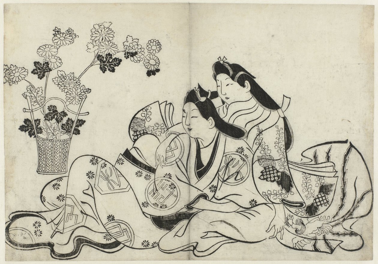 Erotická show Hana ni Yosurukyo (název série) od Sugimura Jihei (attributed to)