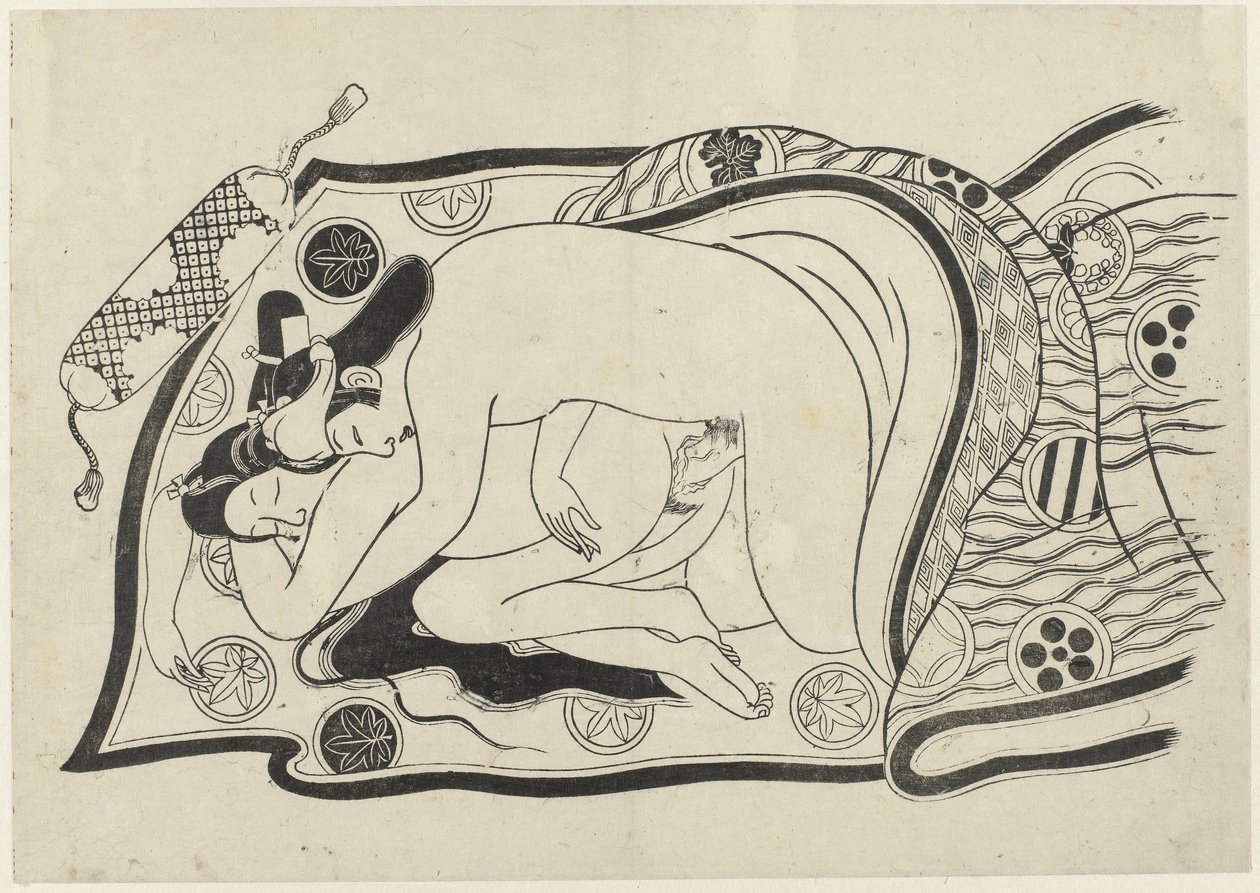 Erotická show Hana ni Yosurukyo (název série) od Sugimura Jihei (attributed to)