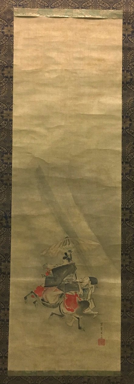 Cesta Ariwara no Narihira na východ od Sukoku Ko