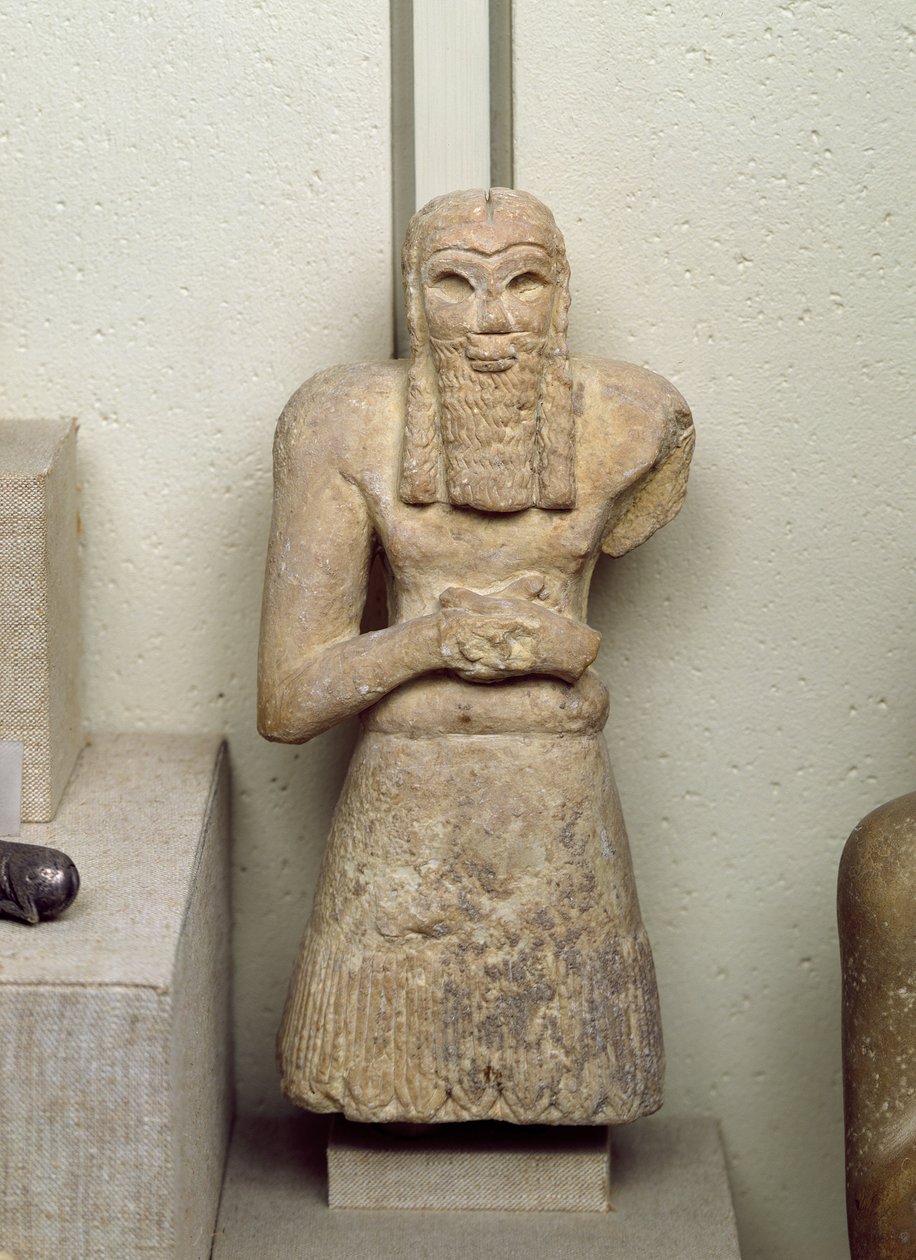 Socha Ginaka, prince z Edinu, z Iráku, 2800-2300 před naším letopočtem od Sumerian