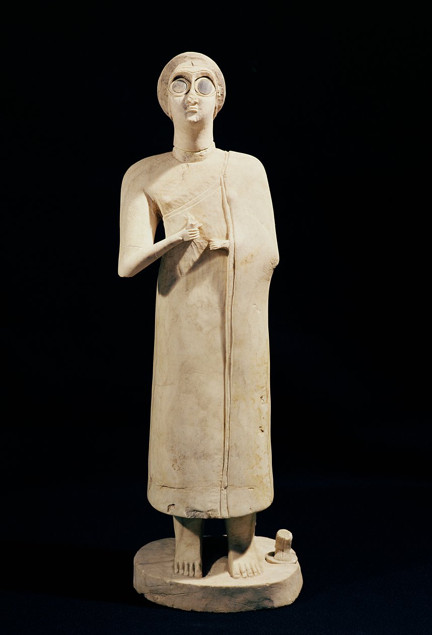 Socha Velké bohyně, z Tell Asmar, 2800-2300 př.nl od Sumerian