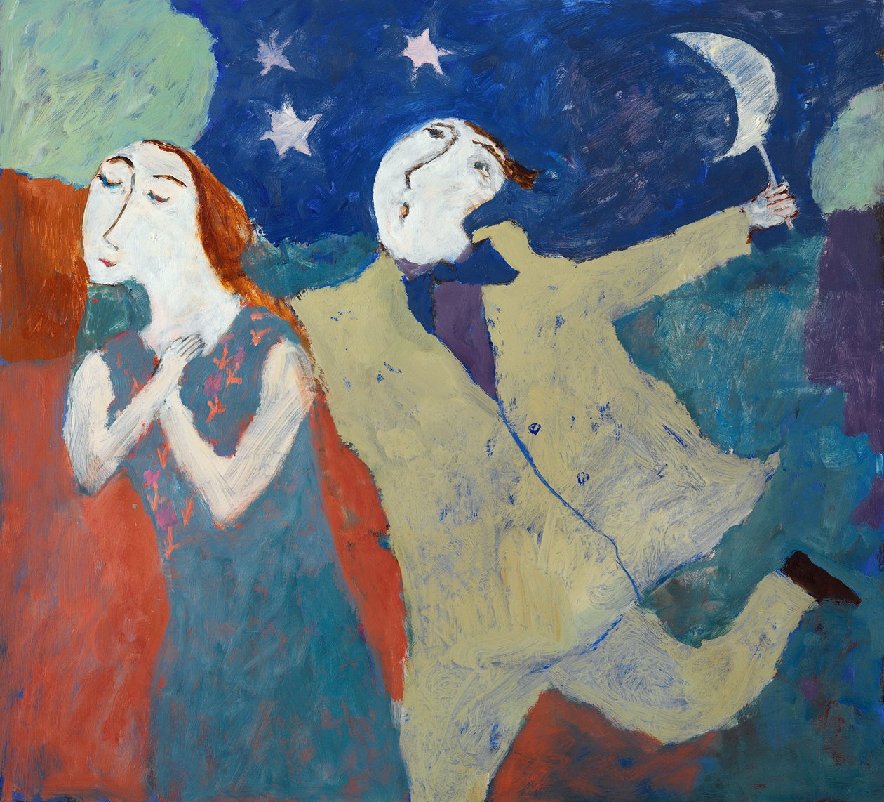 Měsíc na tyči, 2004 od Susan Bower