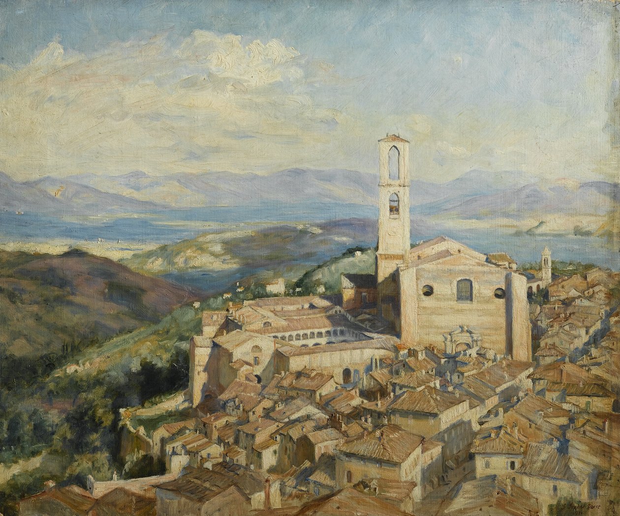 Střechy Perugie, 1911 od Susan Isabel Dacre