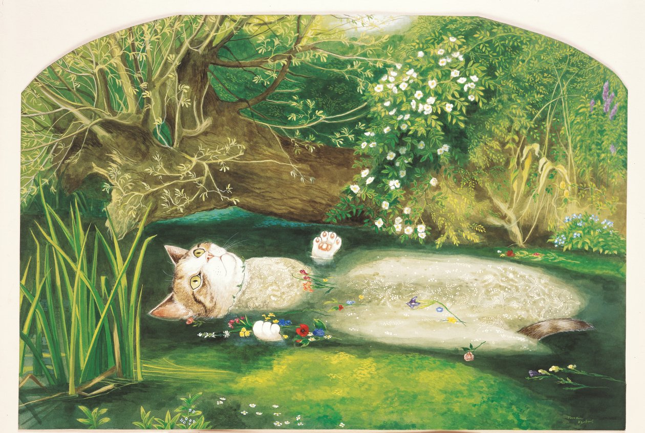 Ilustrace z knihy Cats Galore! A Compendium of Cultured Cats (vyd. 2015) od Susan Herbert