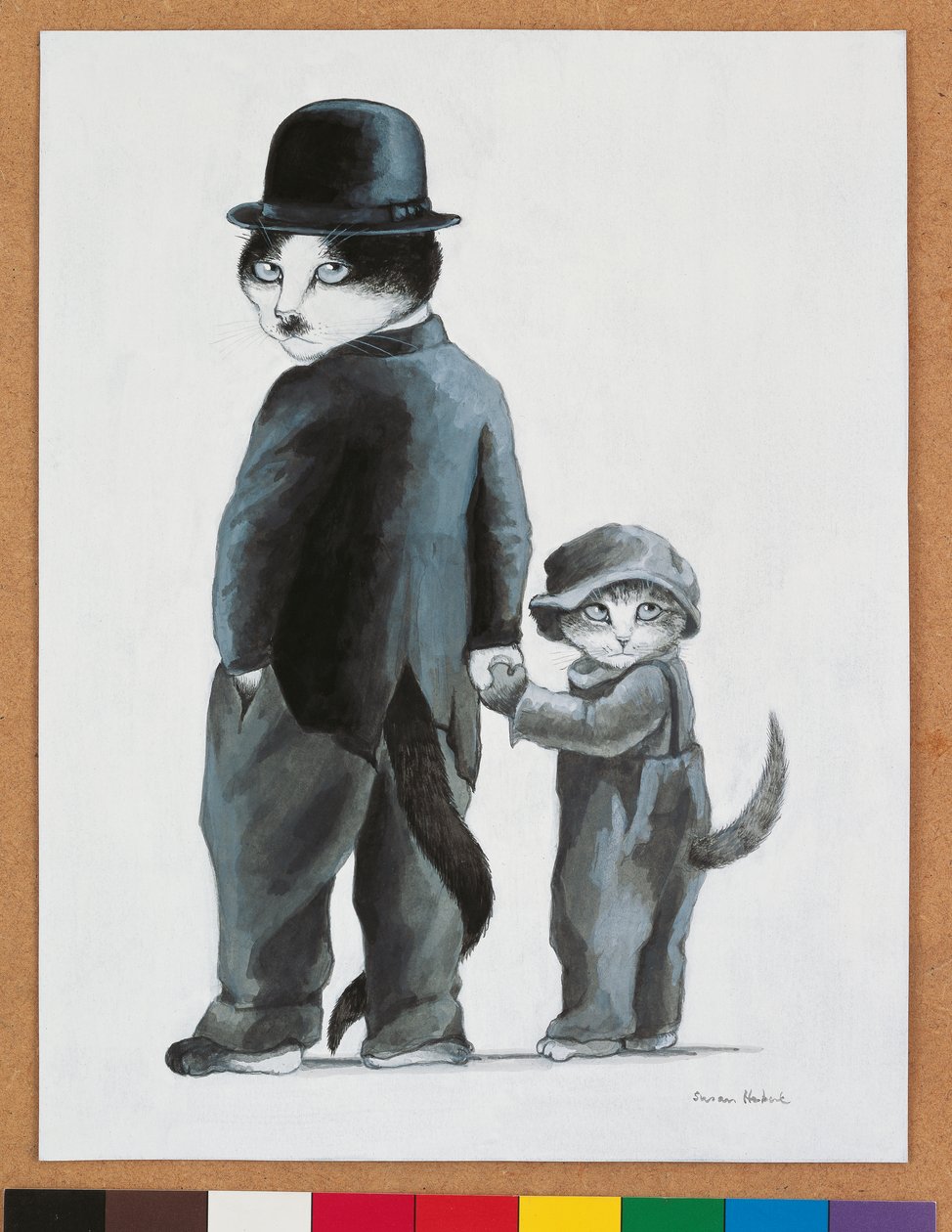 Ilustrace z knihy Cats Galore! A Compendium of Cultured Cats (vyd. 2015) od Susan Herbert