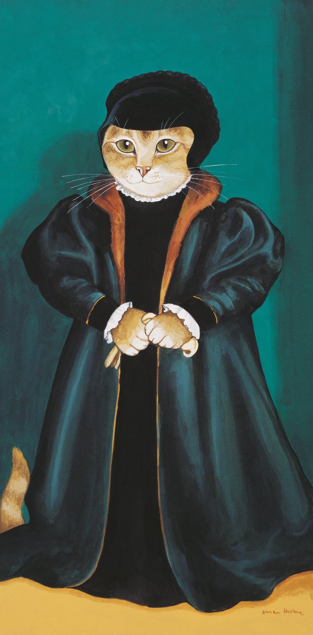 Ilustrace z knihy Cats Galore! A Compendium of Cultured Cats (vyd. 2015) od Susan Herbert