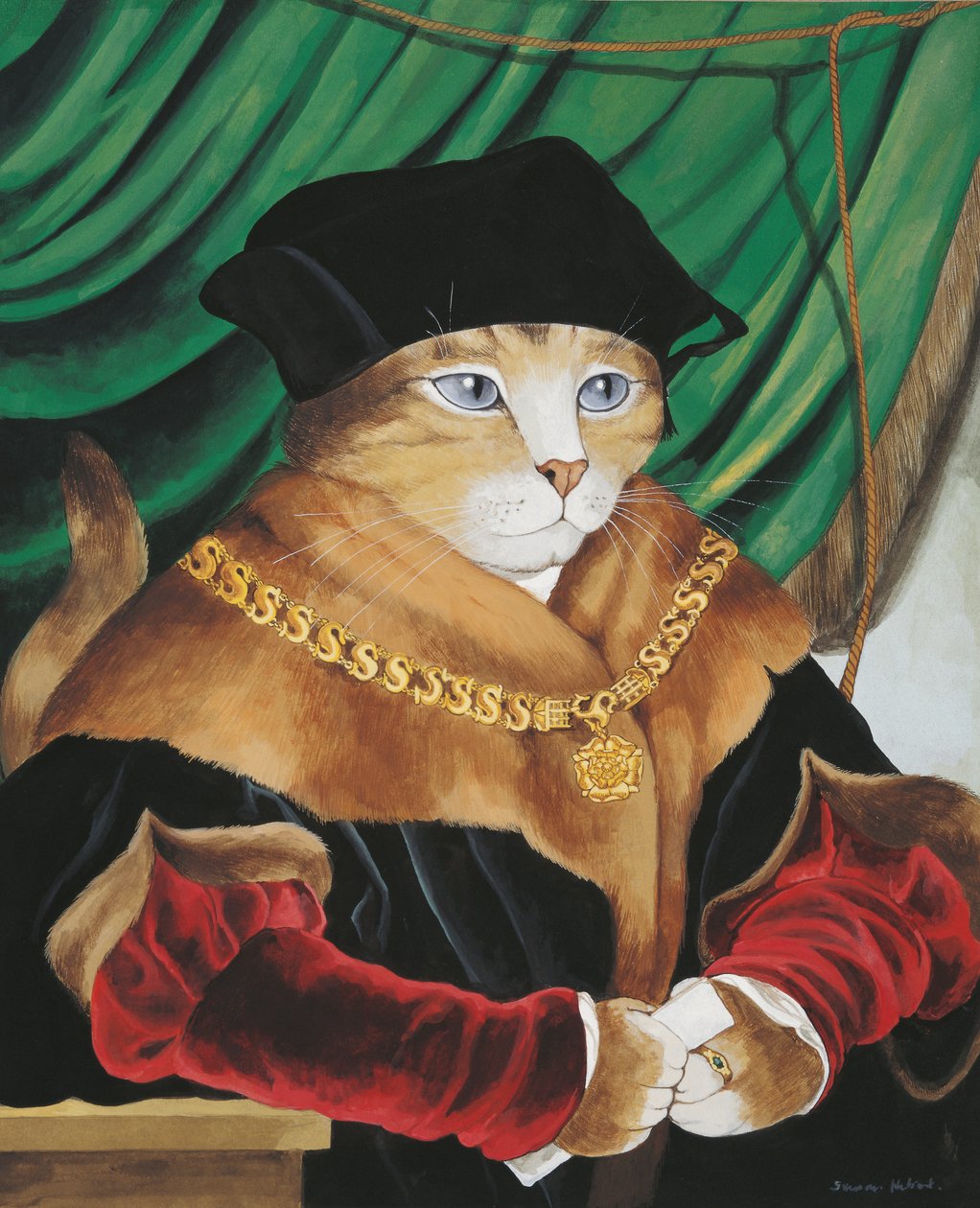 Ilustrace z knihy Cats Galore! A Compendium of Cultured Cats (vyd. 2015) od Susan Herbert