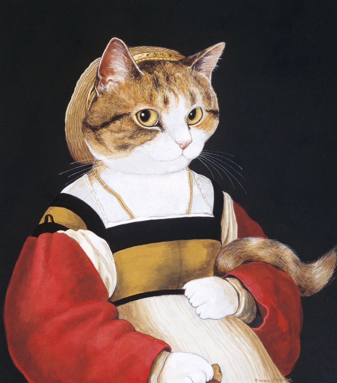 Ilustrace z knihy Cats Galore! A Compendium of Cultured Cats (vyd. 2015) od Susan Herbert