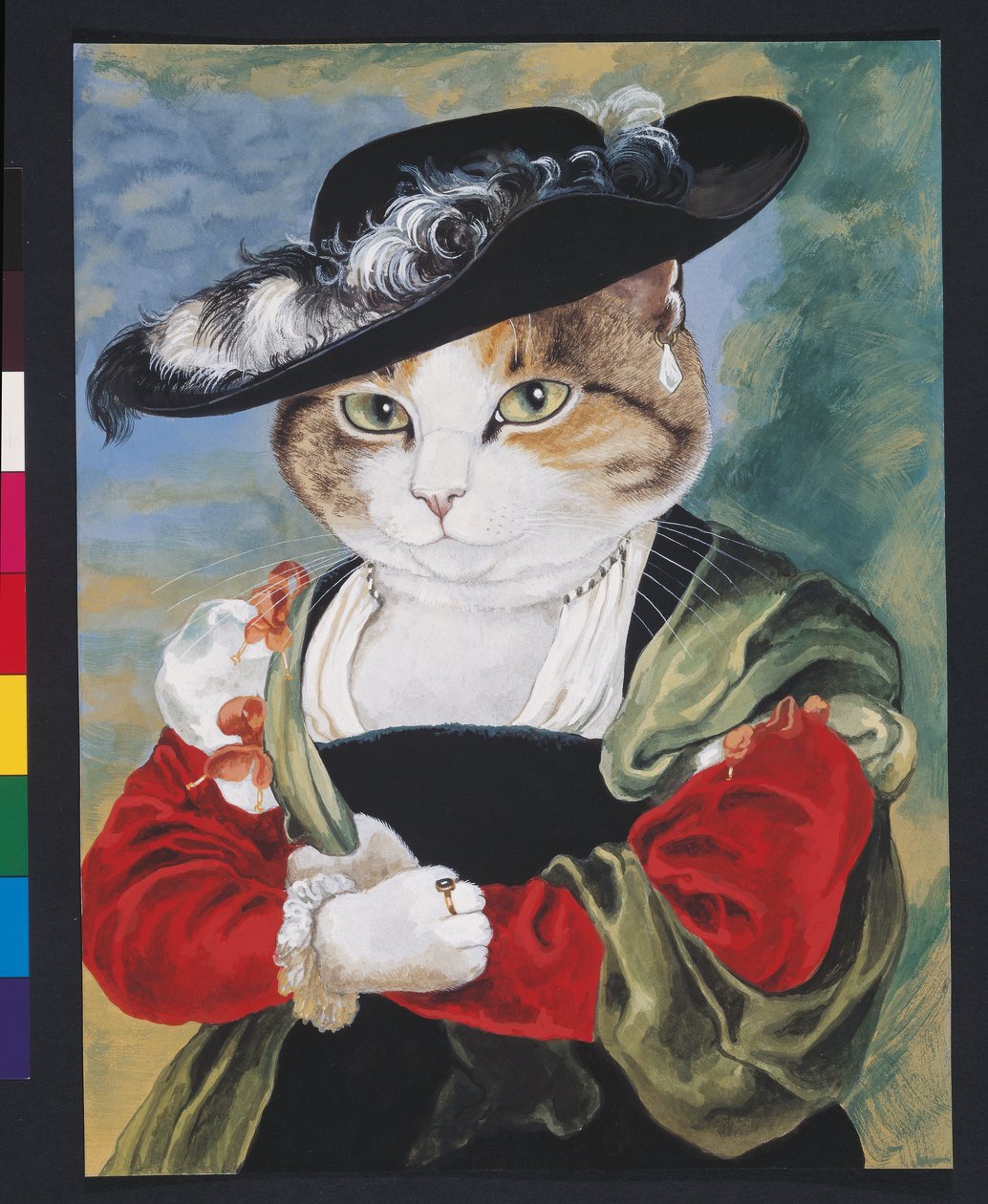 Ilustrace z knihy Cats Galore! A Compendium of Cultured Cats (vyd. 2015) od Susan Herbert