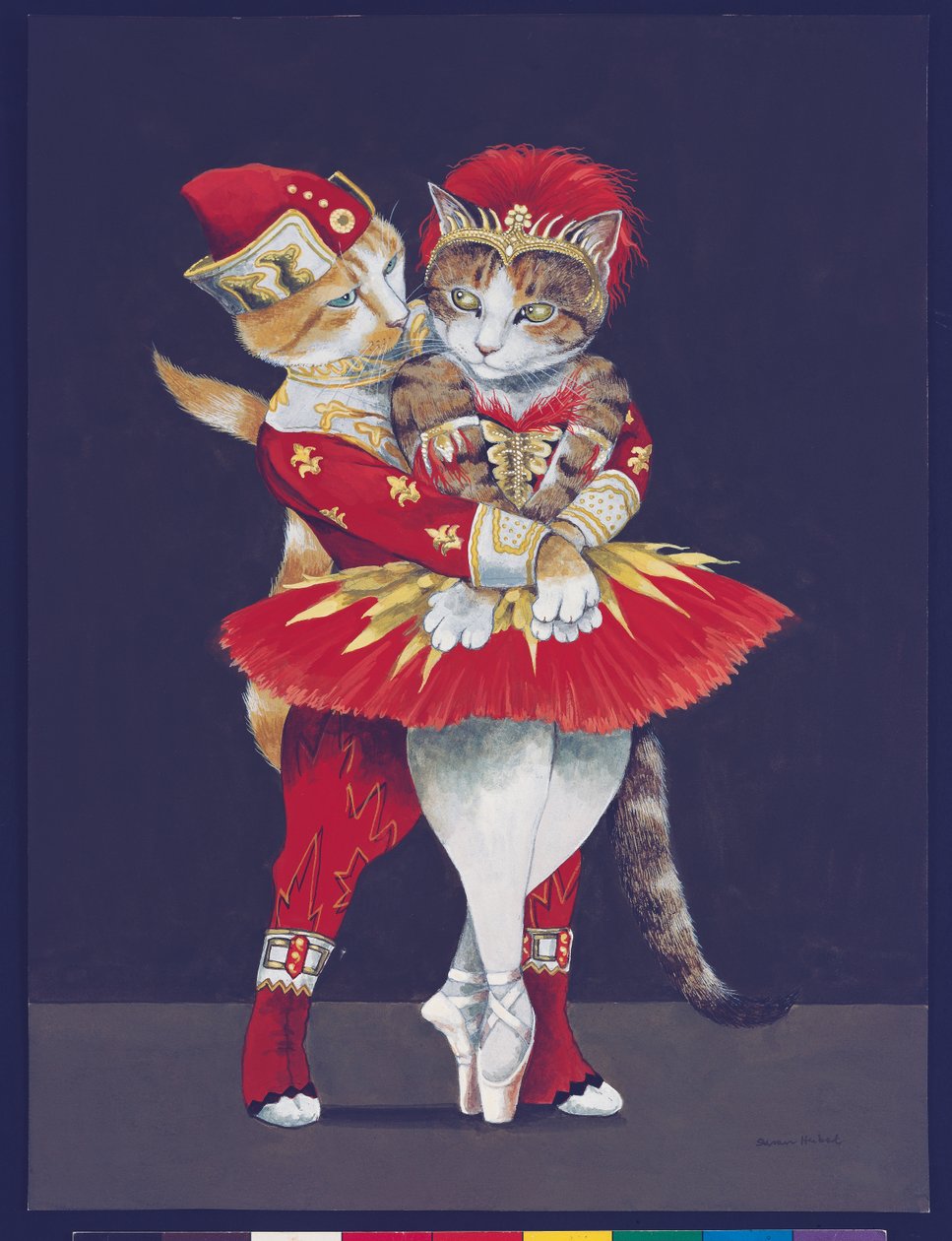 Ilustrace z knihy Cats Galore! A Compendium of Cultured Cats (vyd. 2015) od Susan Herbert