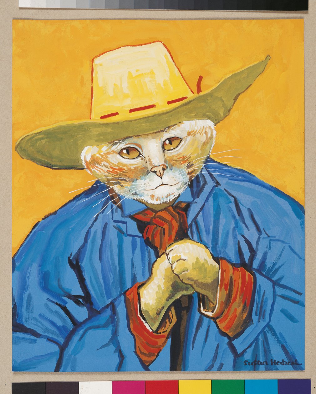 Ilustrace z knihy Cats Galore! A Compendium of Cultured Cats (vyd. 2015) od Susan Herbert