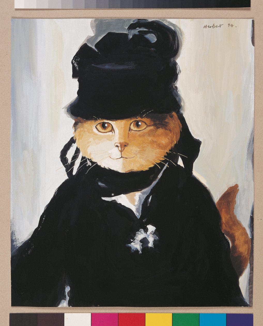 Ilustrace z knihy Cats Galore! A Compendium of Cultured Cats (vyd. 2015) od Susan Herbert