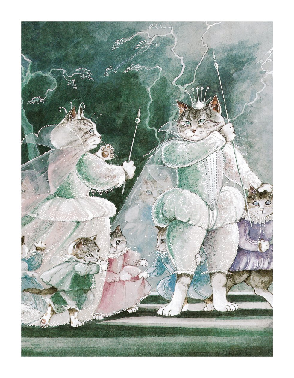 Ilustrace z knihy Shakespeare Cats: (vyd. 2016) od Susan Herbert