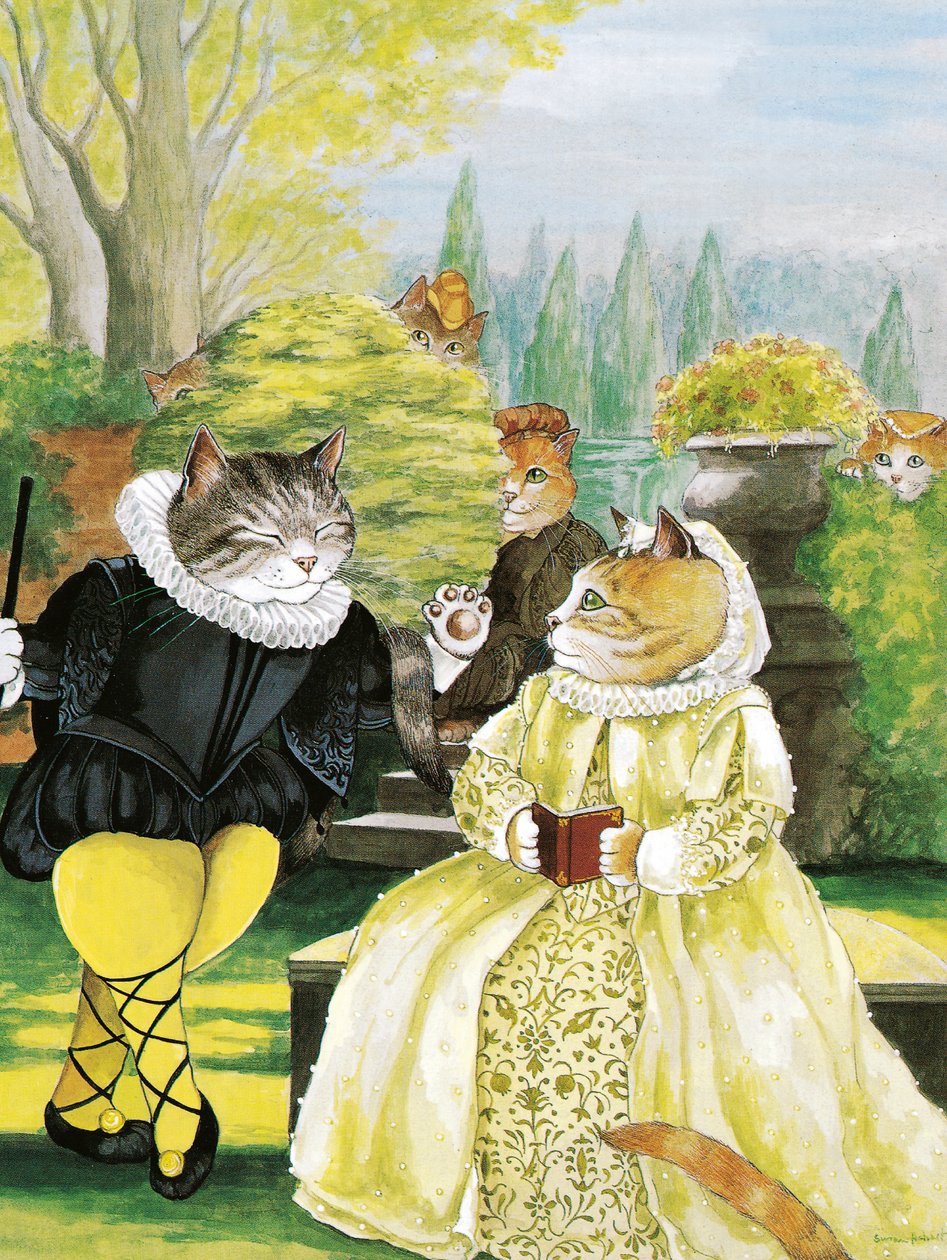 Ilustrace z knihy Shakespeare Cats: (vyd. 2016) od Susan Herbert