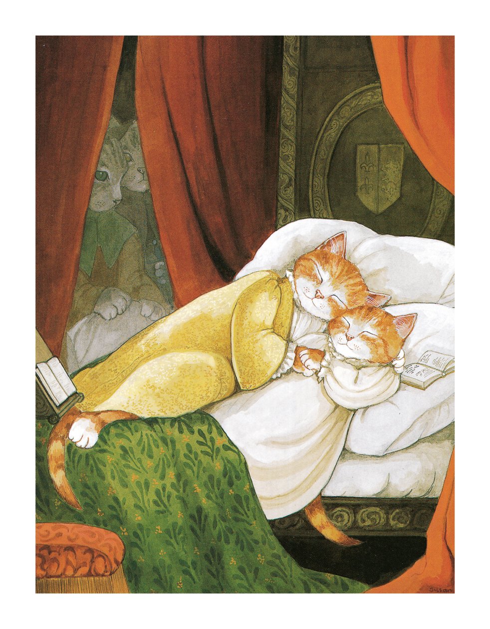 Ilustrace z knihy Shakespeare Cats: (vyd. 2016) od Susan Herbert