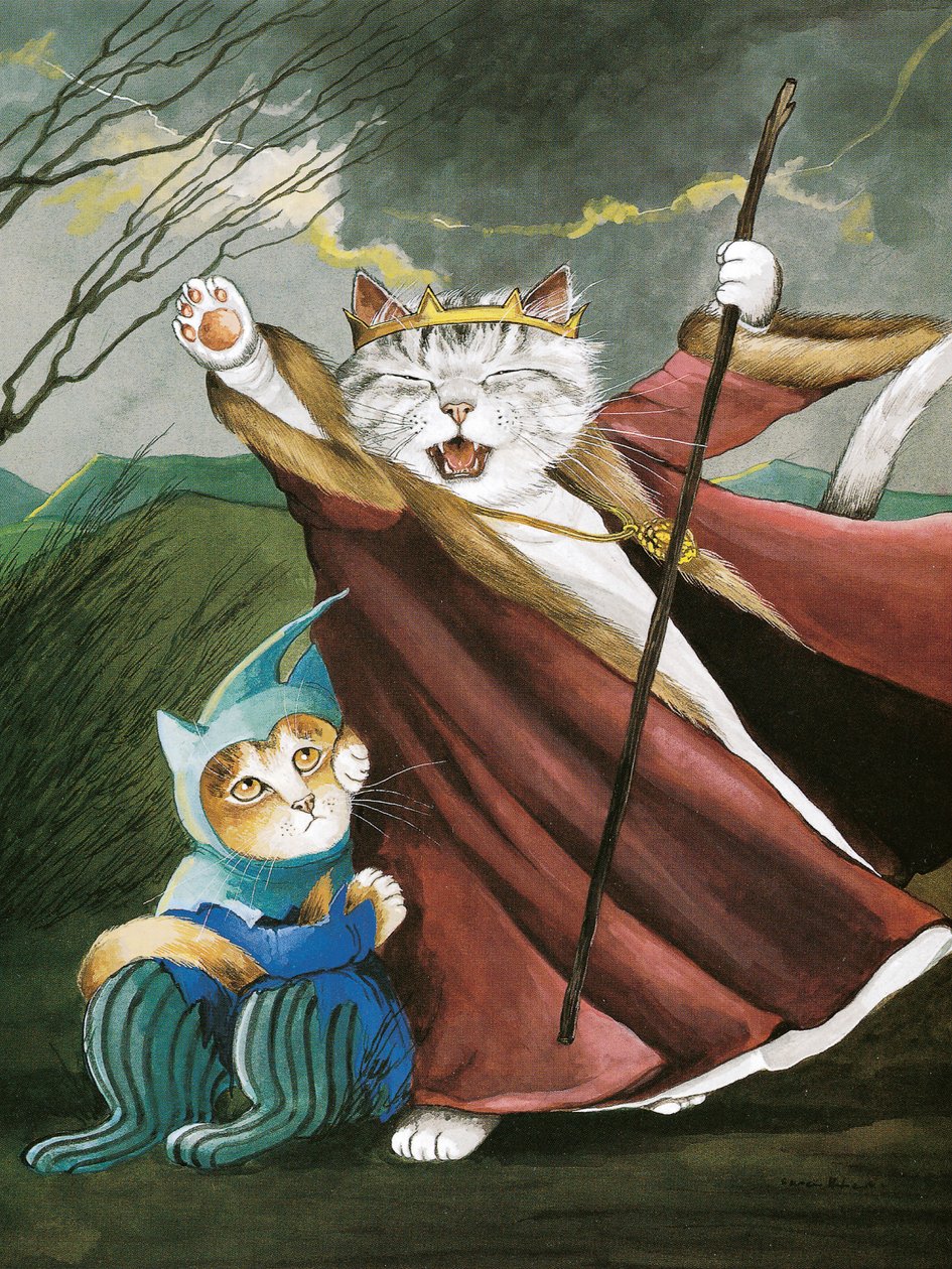 Ilustrace z knihy Shakespeare Cats: (vyd. 2016) od Susan Herbert