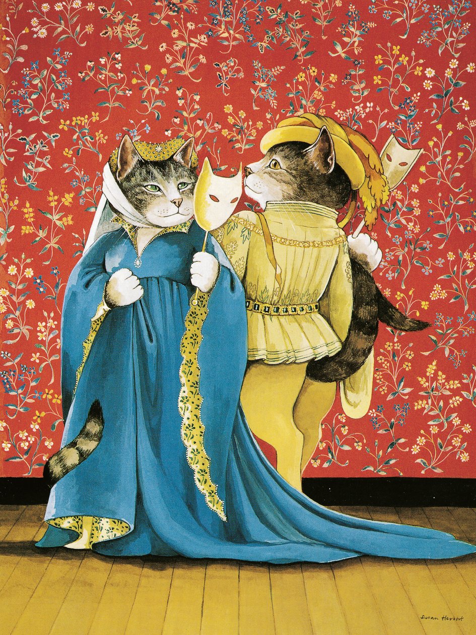 Ilustrace z knihy Shakespeare Cats: (vyd. 2016) od Susan Herbert