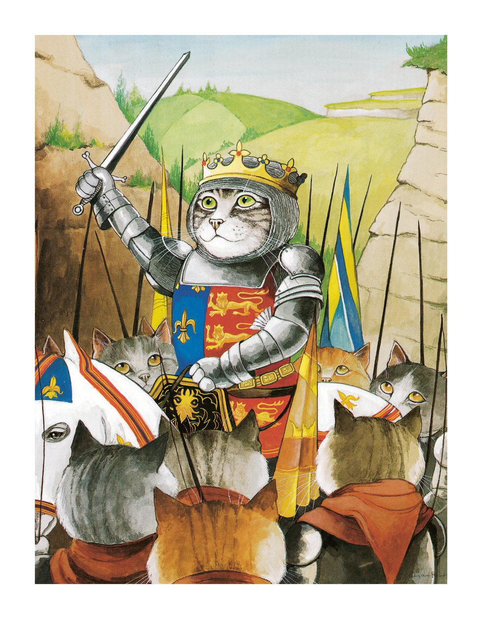 Ilustrace z knihy Shakespeare Cats: (vyd. 2016) od Susan Herbert