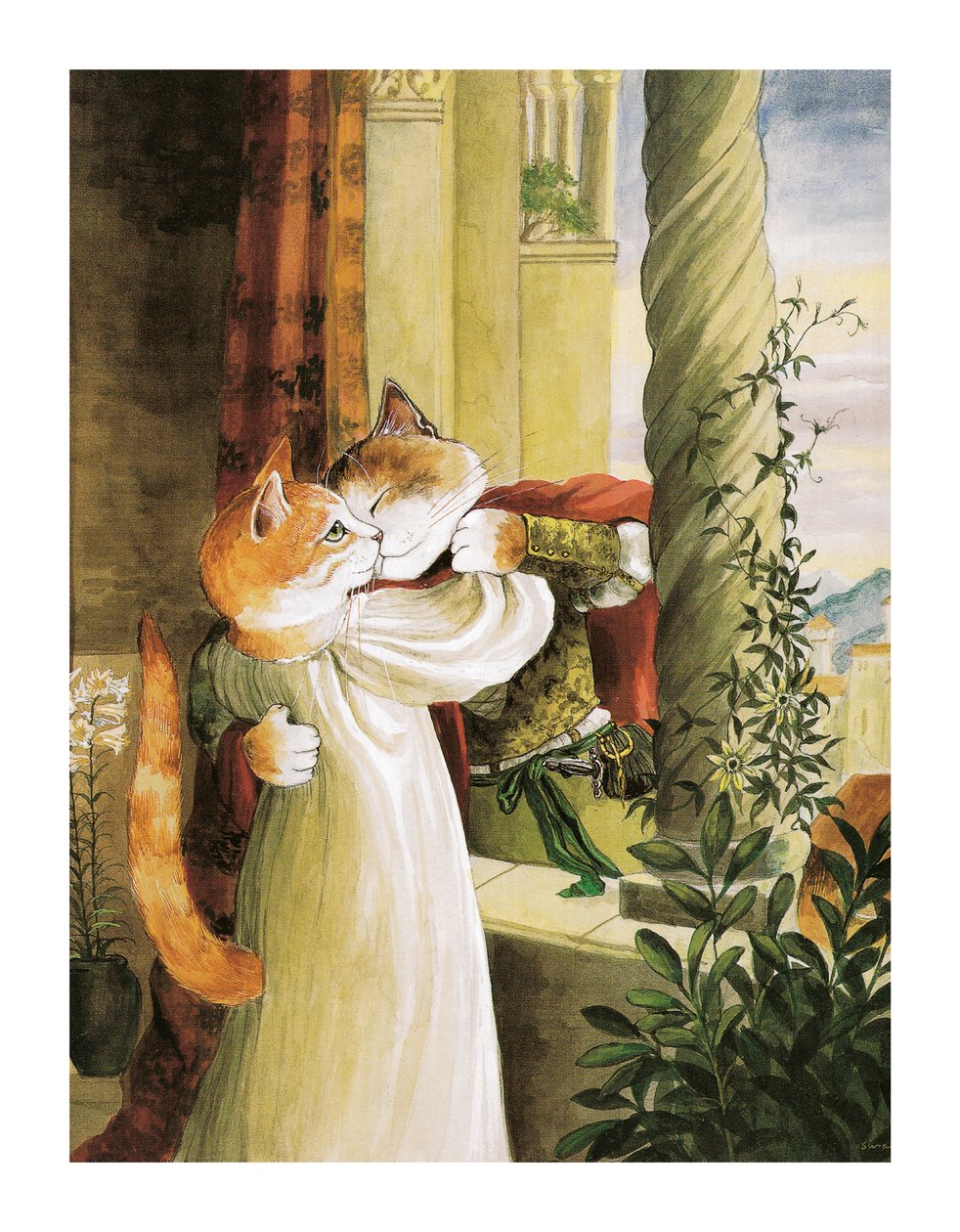 Ilustrace z knihy Shakespeare Cats: (vyd. 2016) od Susan Herbert